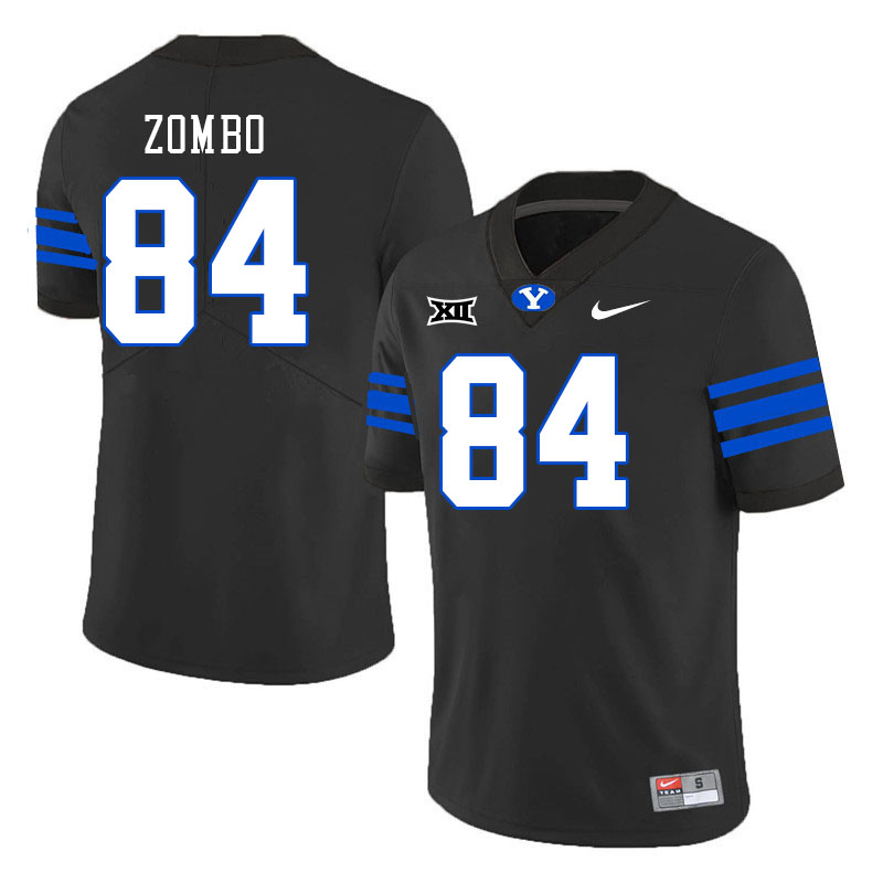 Men #84 Prince Zombo BYU Cougars College Football Jerseys Stitched Sale-Black